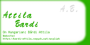 attila bardi business card
